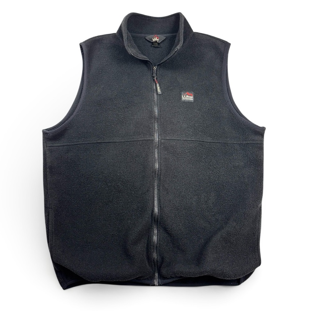 Vintage L.L. Bean Fleece Zip Up Vest Large Tall